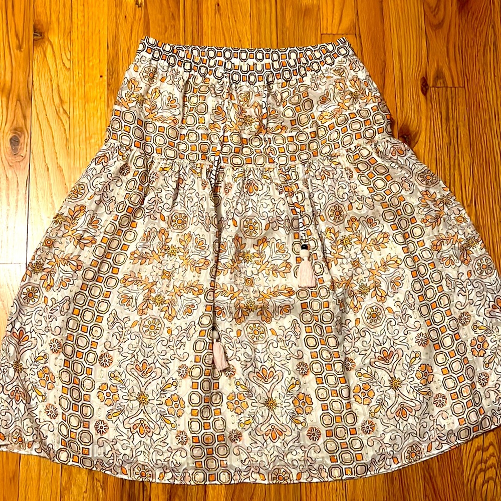 Tory Burch midi peasant skirt size 2